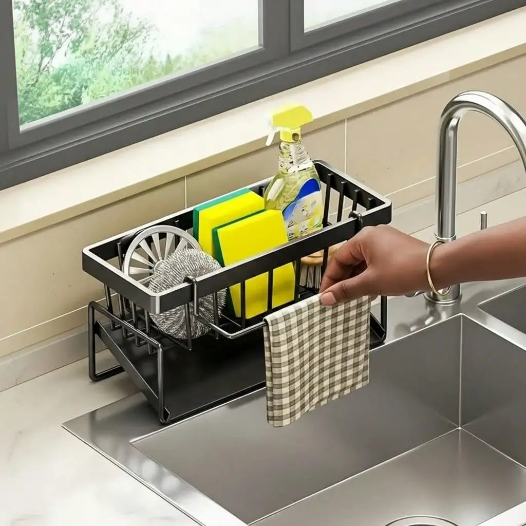 Sloped Sink Sponge & Soap Rack