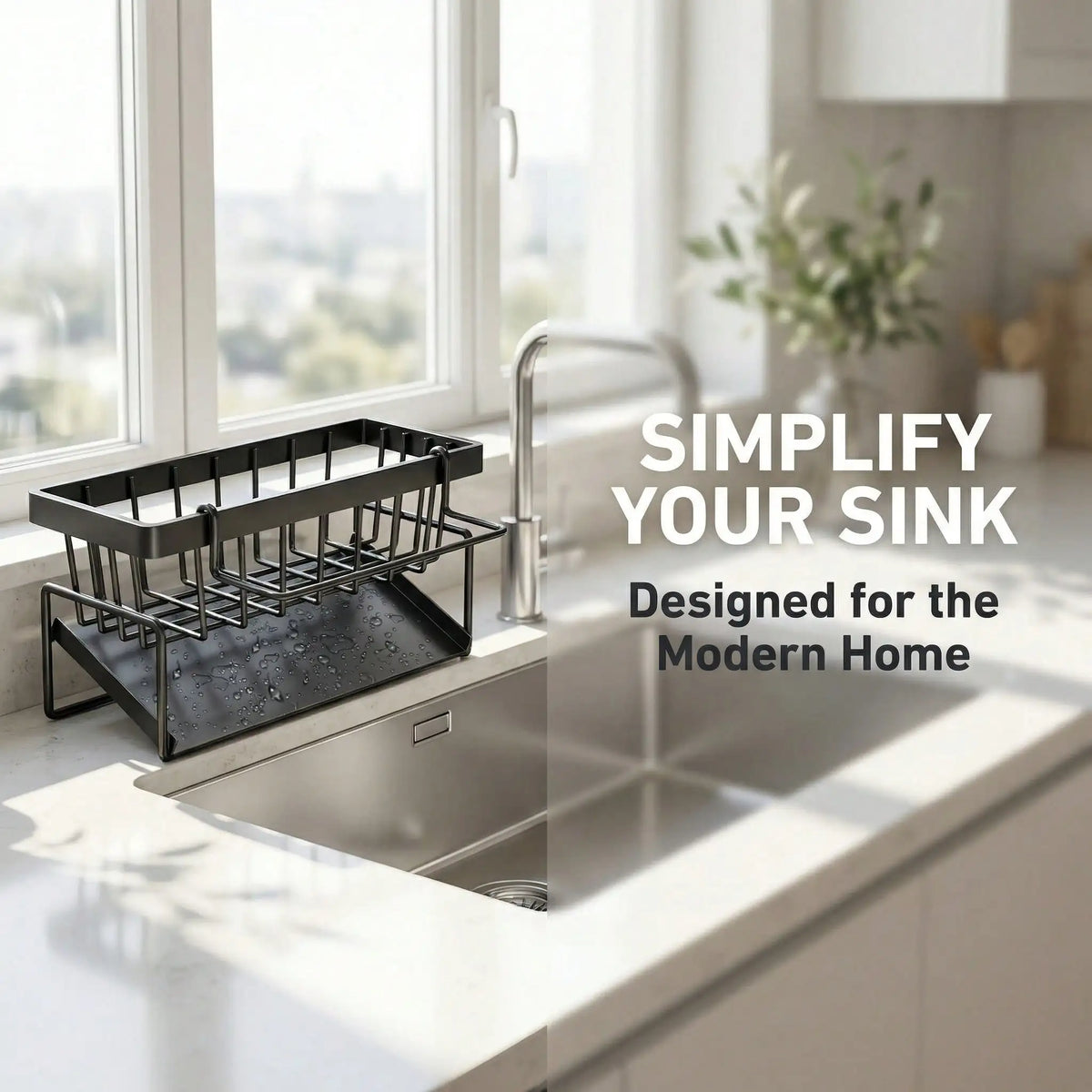 Sloped Sink Sponge & Soap Rack