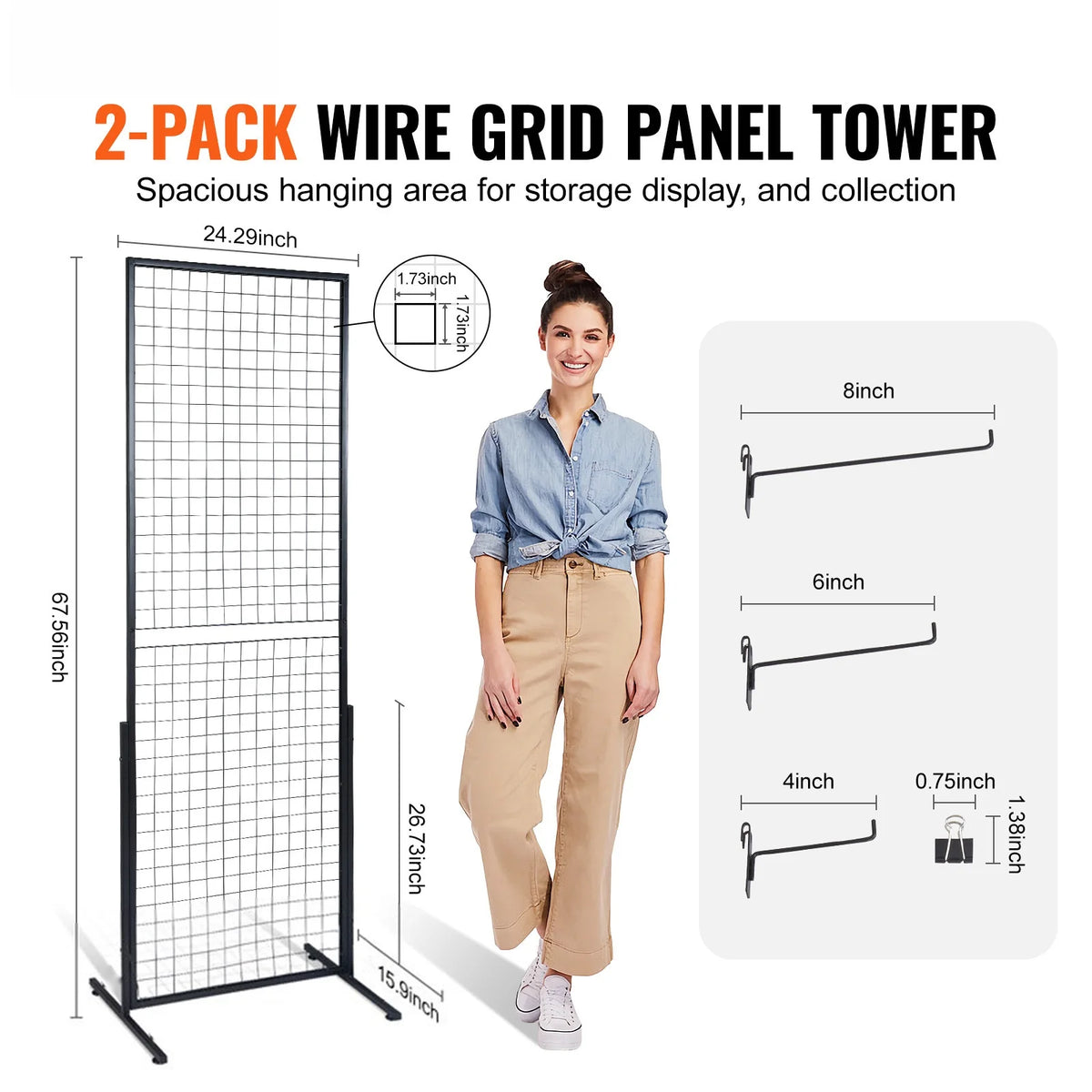 Folding Gridwall Display Tower