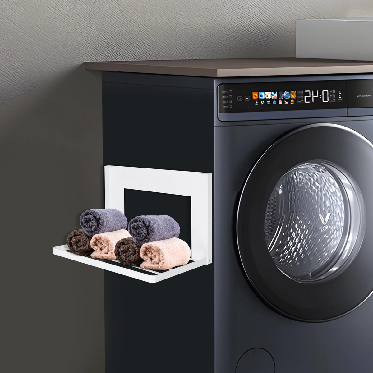 Magnetic Folding Laundry Shelf