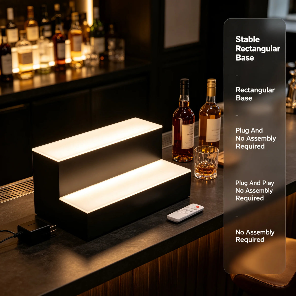 LED Liquor Bottle Display Stand