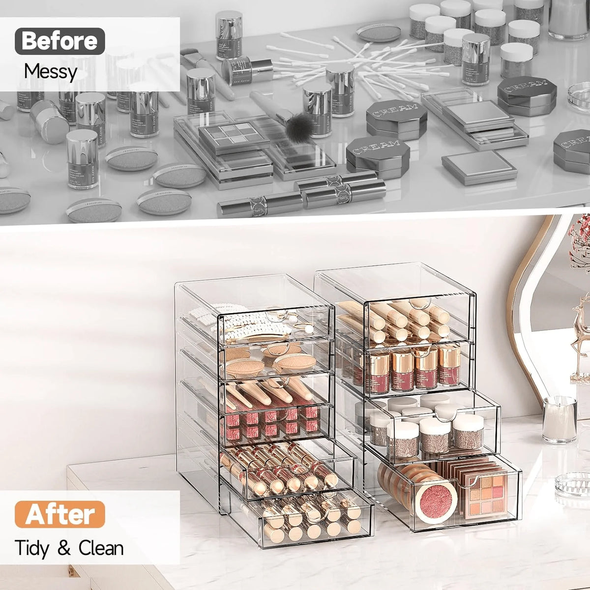 16-Drawer Acrylic Organizer Set