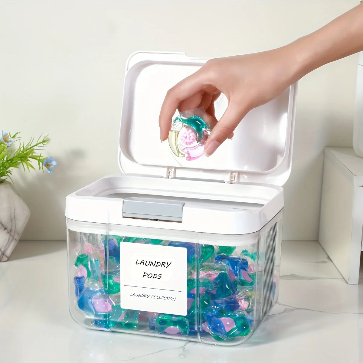 Pop-Up Laundry Pod Holder