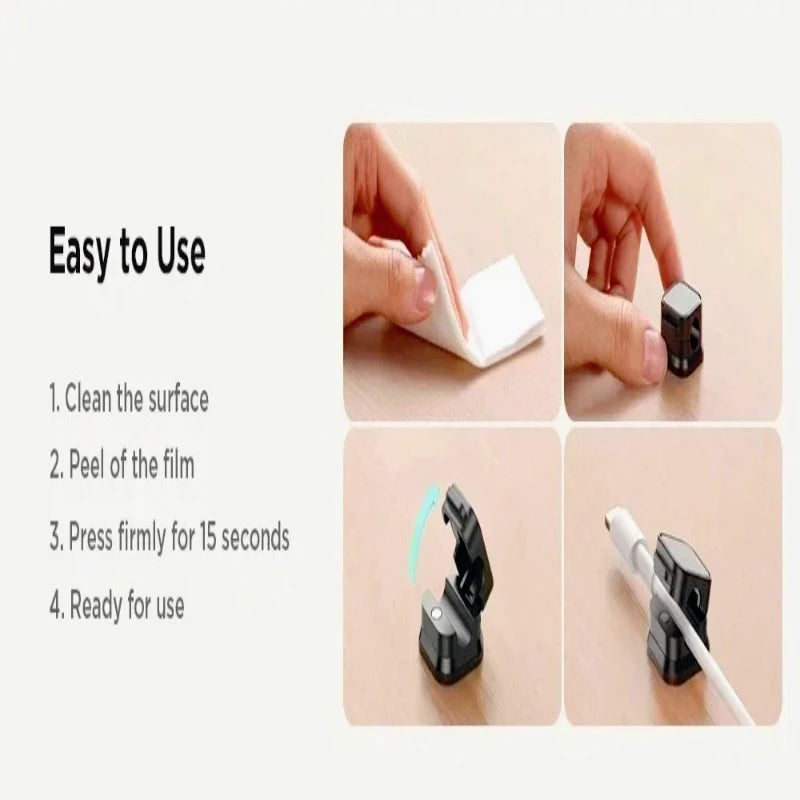6pc Magnetic Cable Clips