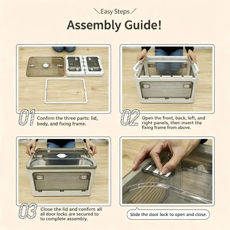 Five-Door Rolling Storage Box