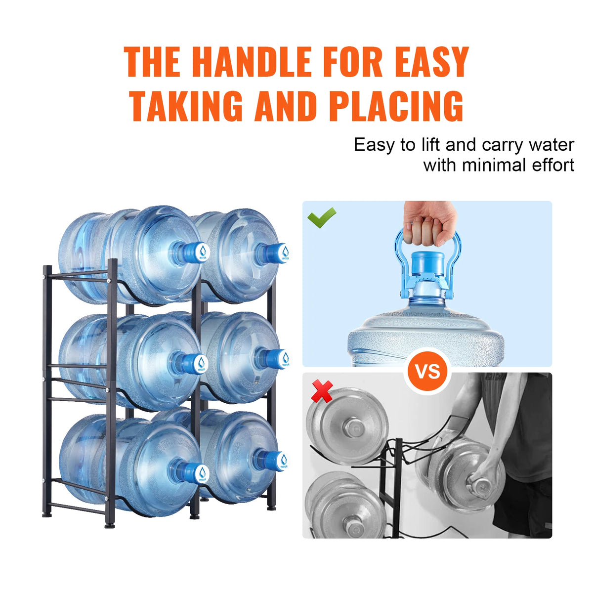 Tiered Water Bottle Jug Rack