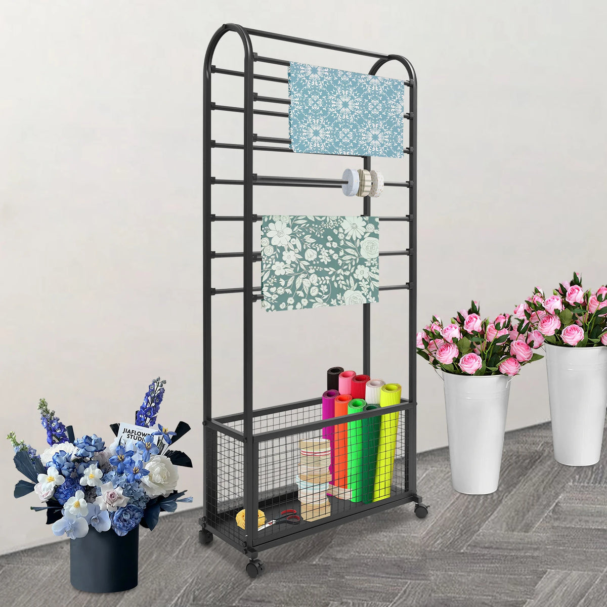 15-Rod Ribbon & Wrap Rack