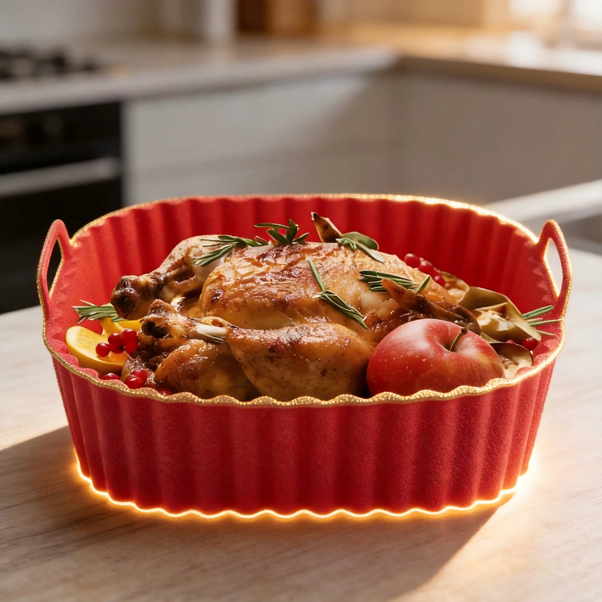 Silicone Air Fryer Liner Tray