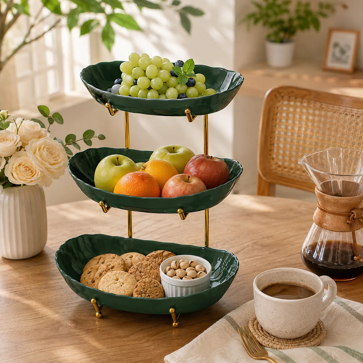 3-Tier Fruit Bowl Stand