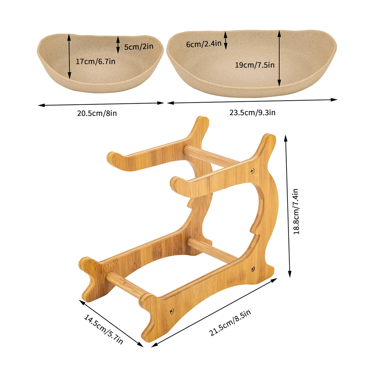 2-Tier Serving Bowl Stand