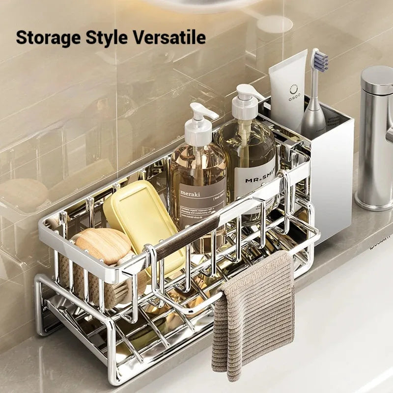 All-in-One Stainless Sink Organizer