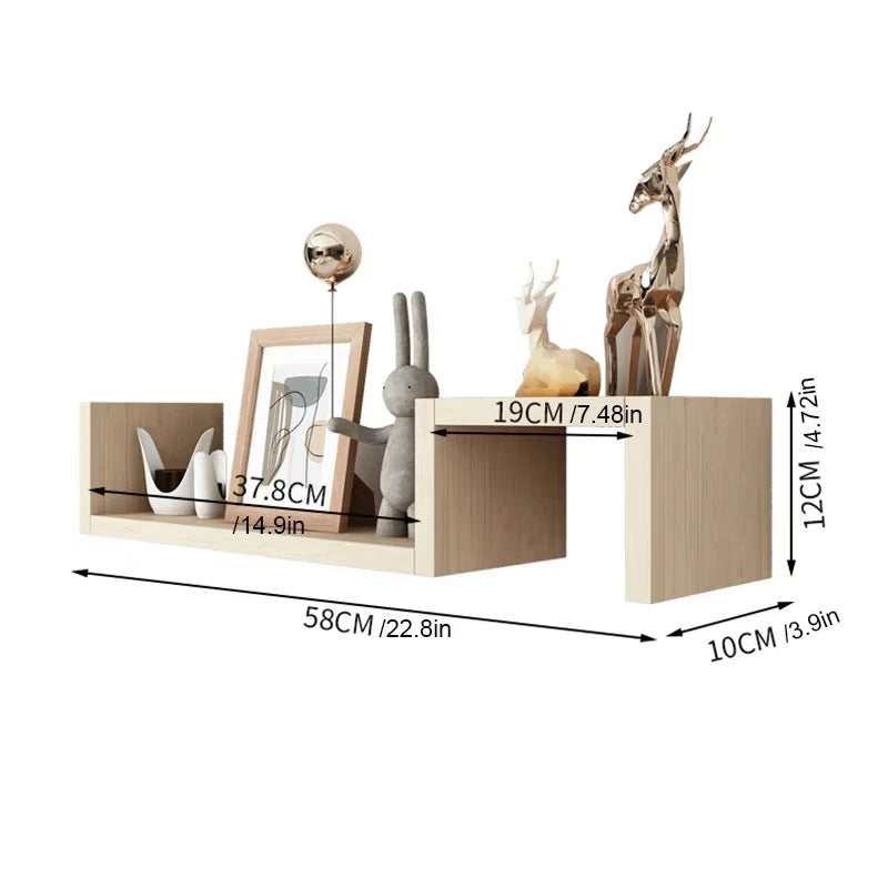 2pc Floating Wall Shelves