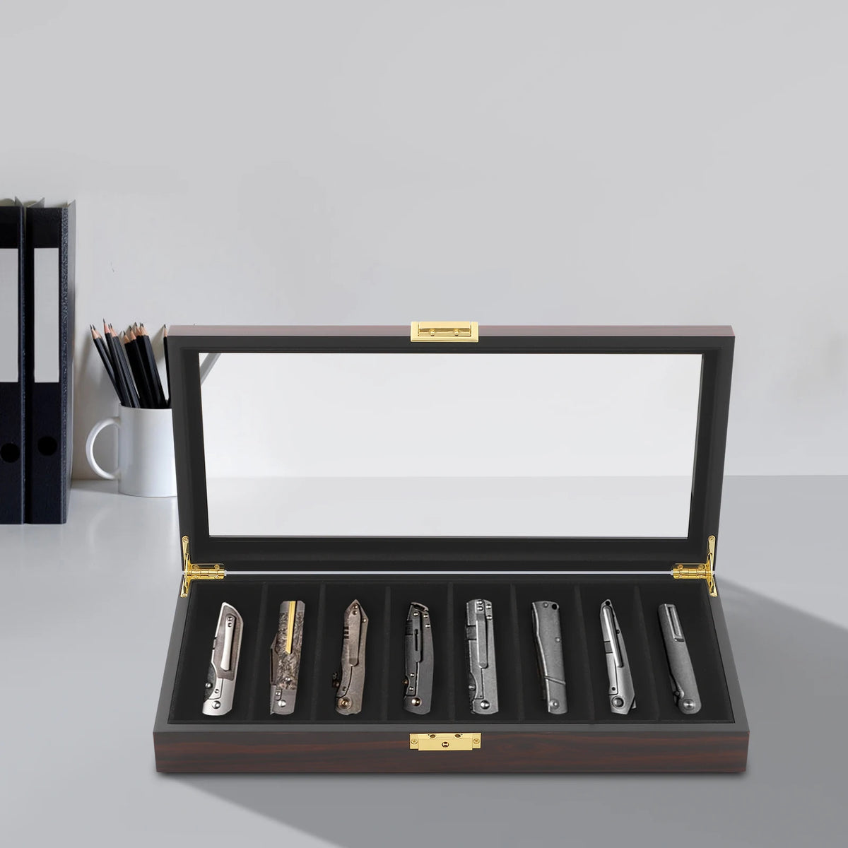 8-Slot Knife Display Case
