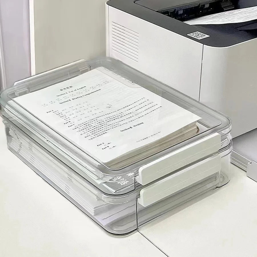 Acrylic A4 Document File Box
