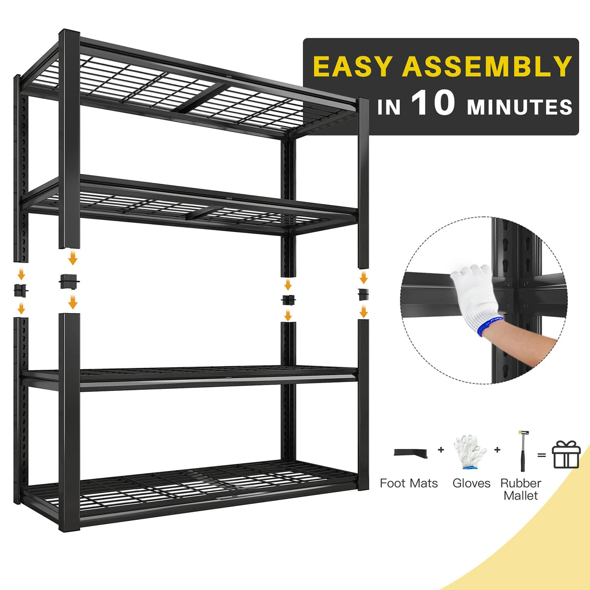 4-Shelf Garage Storage Unit