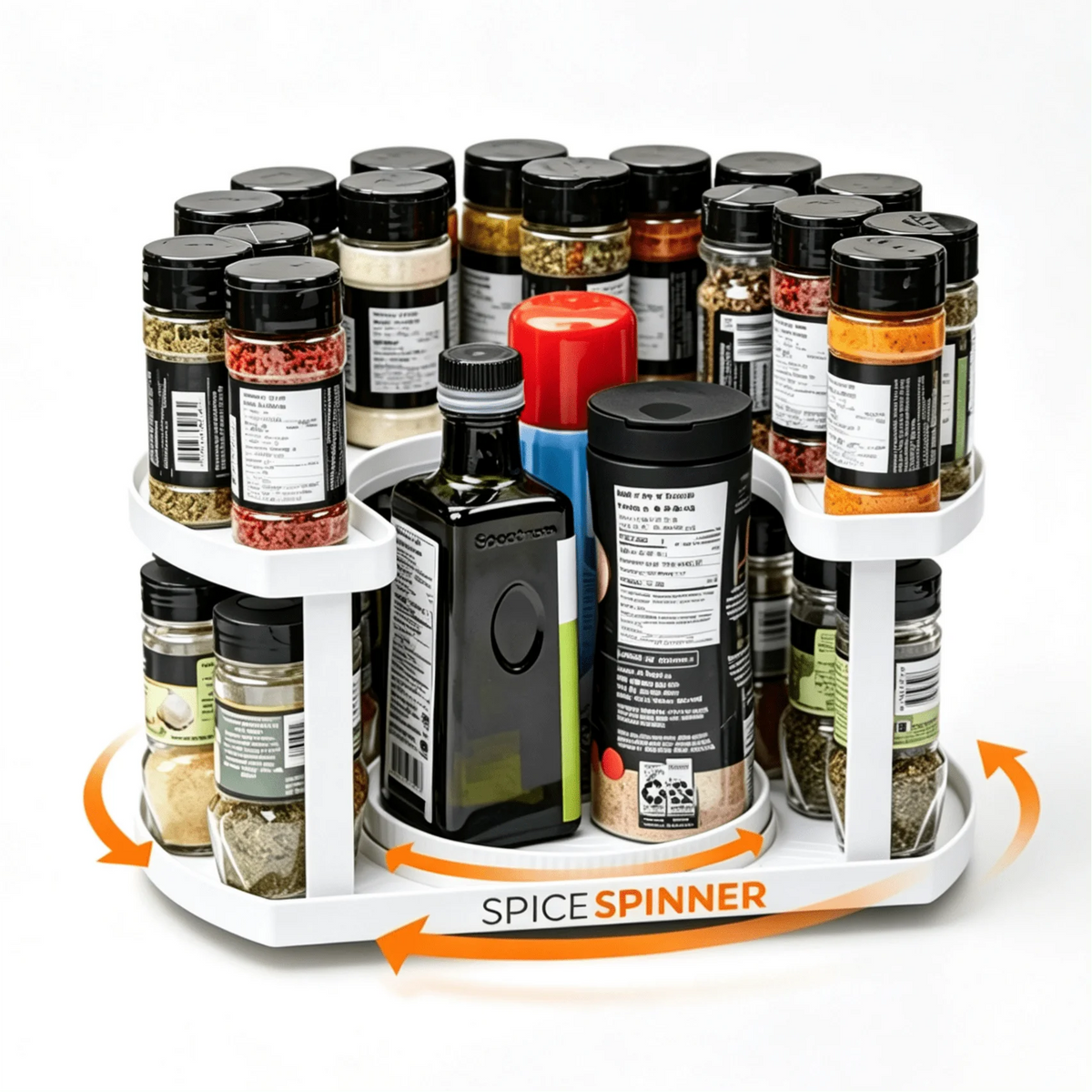 2-Tier Rotating Spice Rack