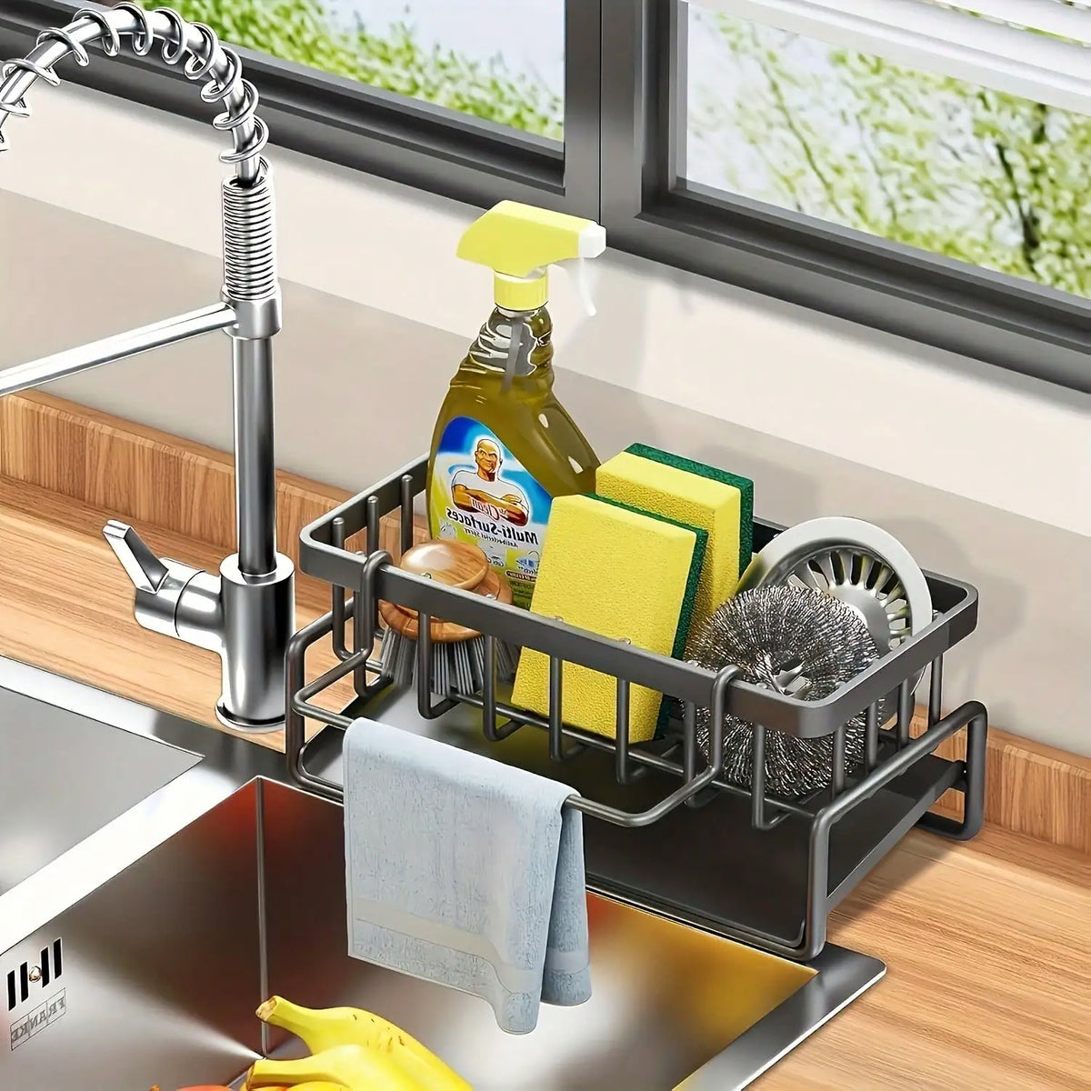 Stainless Sponge & Soap Shelf