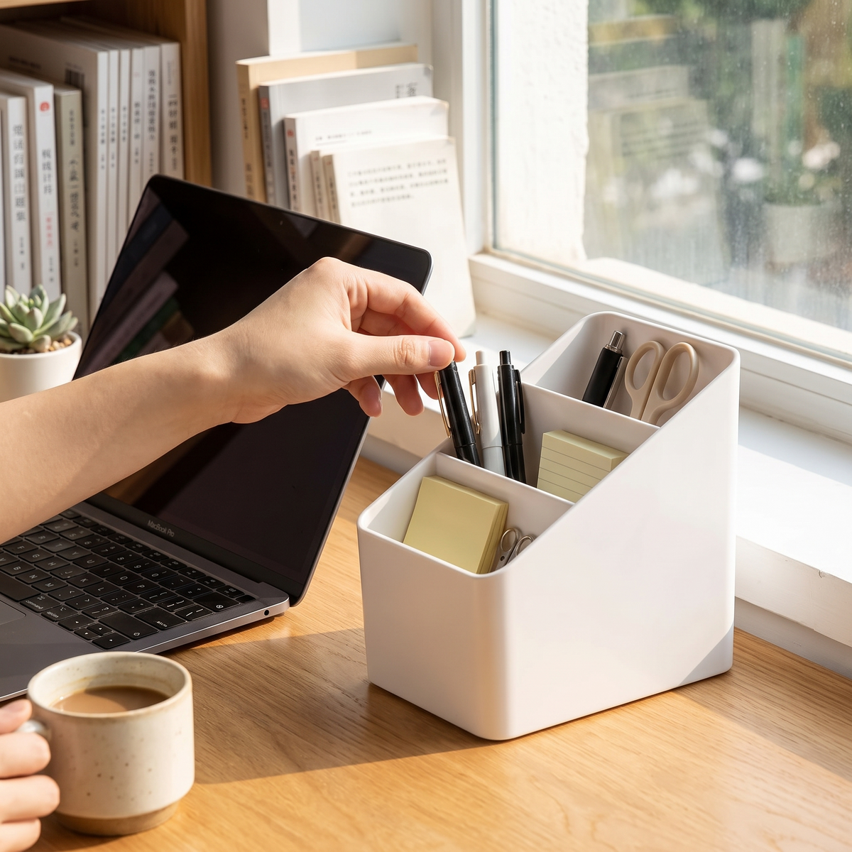 4-slot remote control holder in use