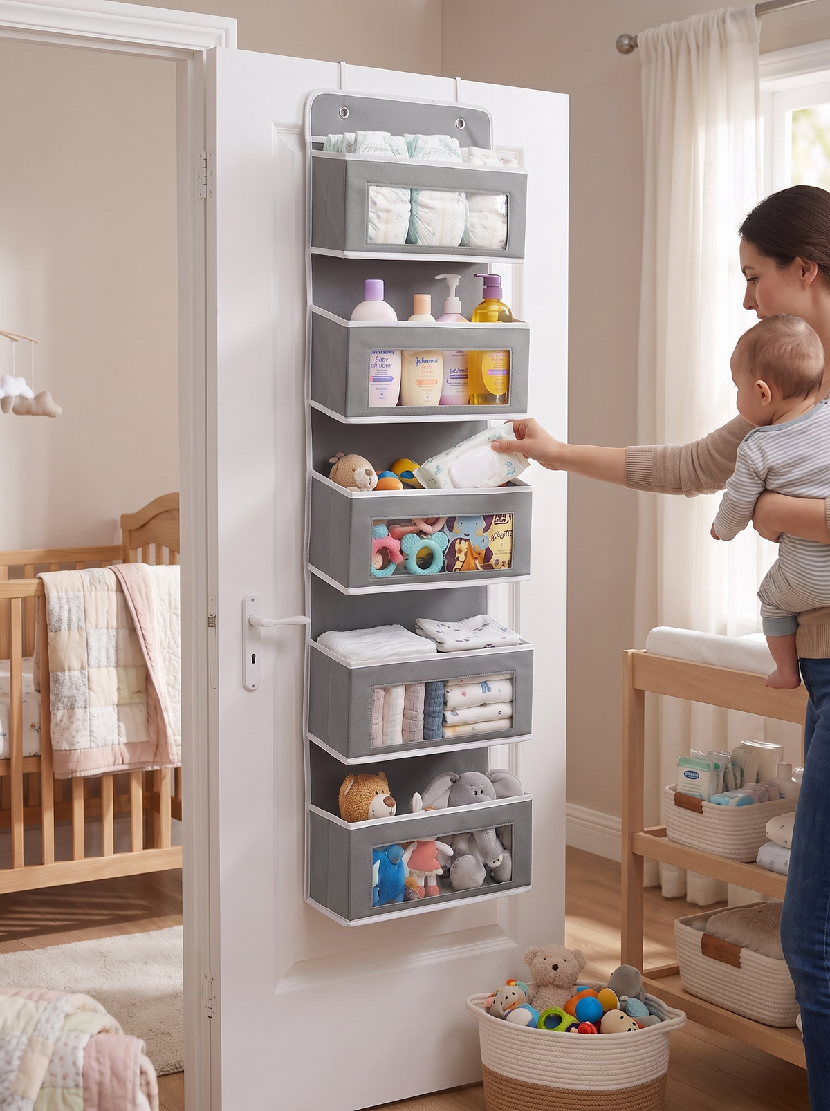 5 Pocket Over Door Organizer, the last unused surface