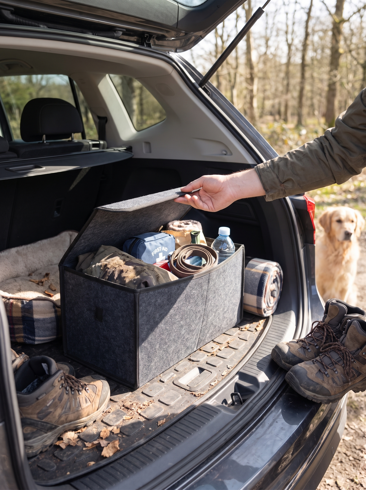 Felt Car Trunk Boot Organizer, quiet and kind to paint
