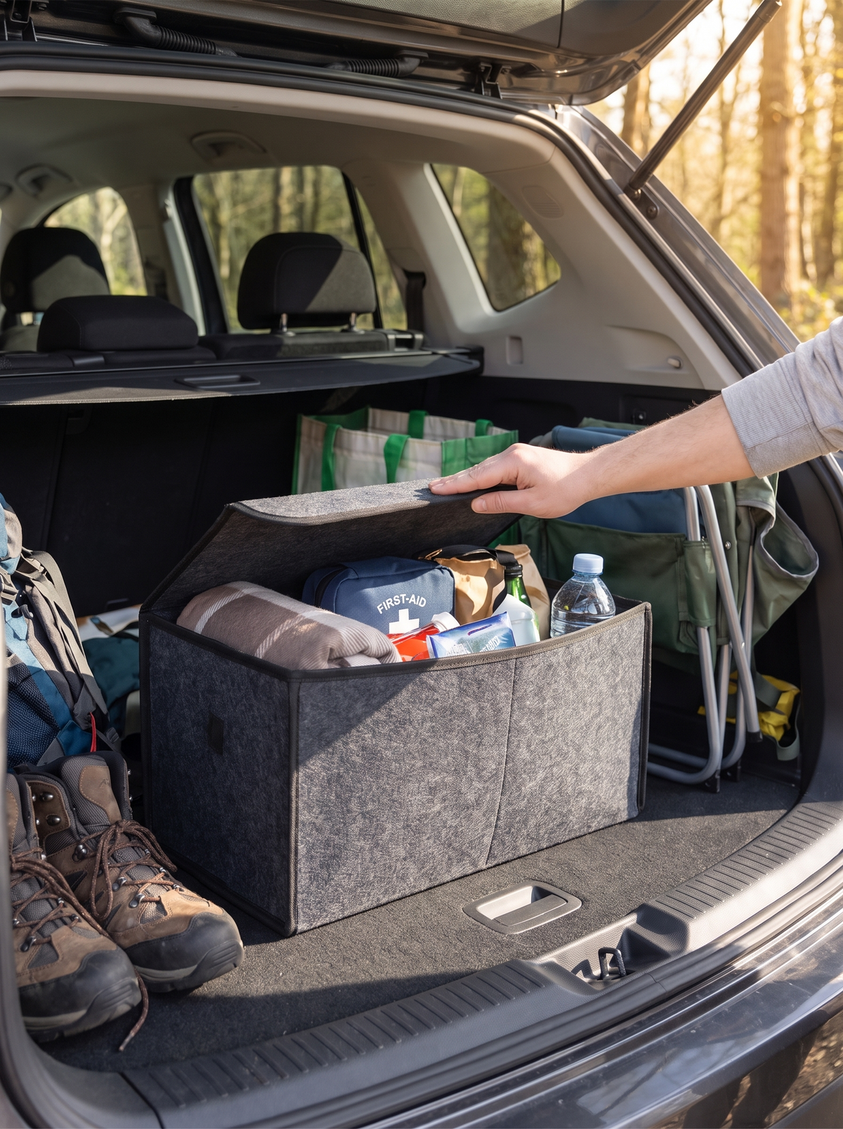 Felt Car Trunk Boot Organizer, genuinely large capacity