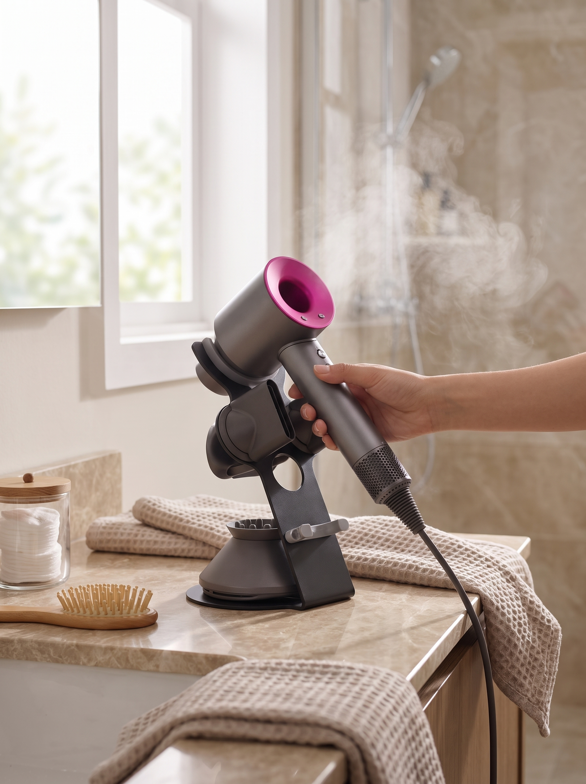 Hair Dryer Stand for Dyson, kind to the finish