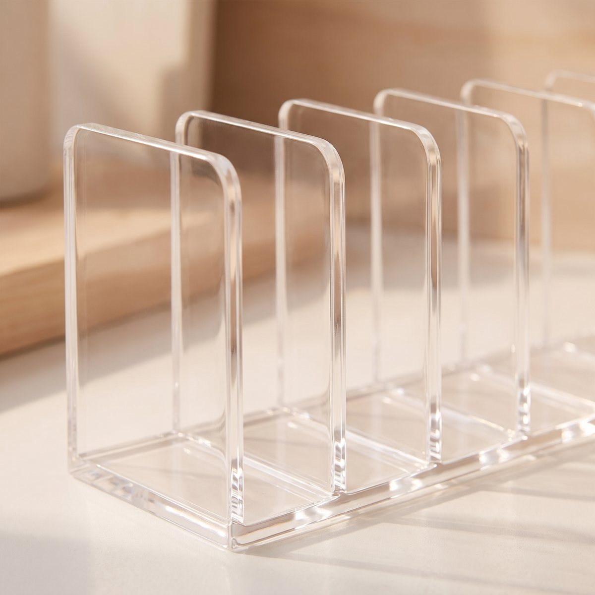 7-Slot Clear Makeup Organizer detail image