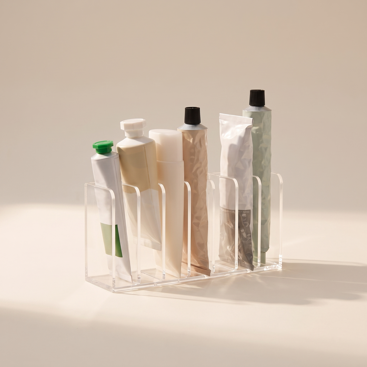 7-Slot Clear Makeup Organizer hero image