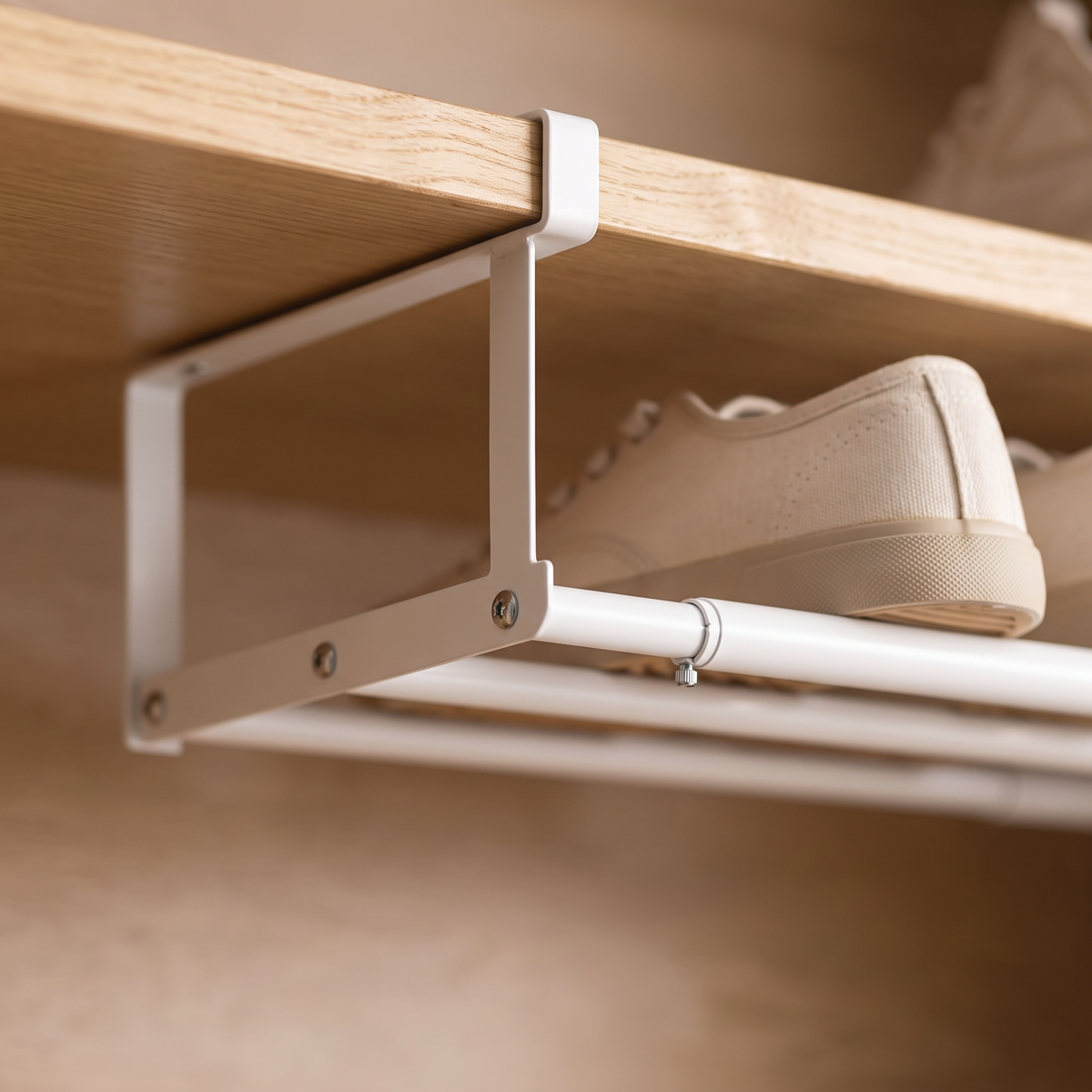 Adjustable Under-Shelf Shoe Rack detail image