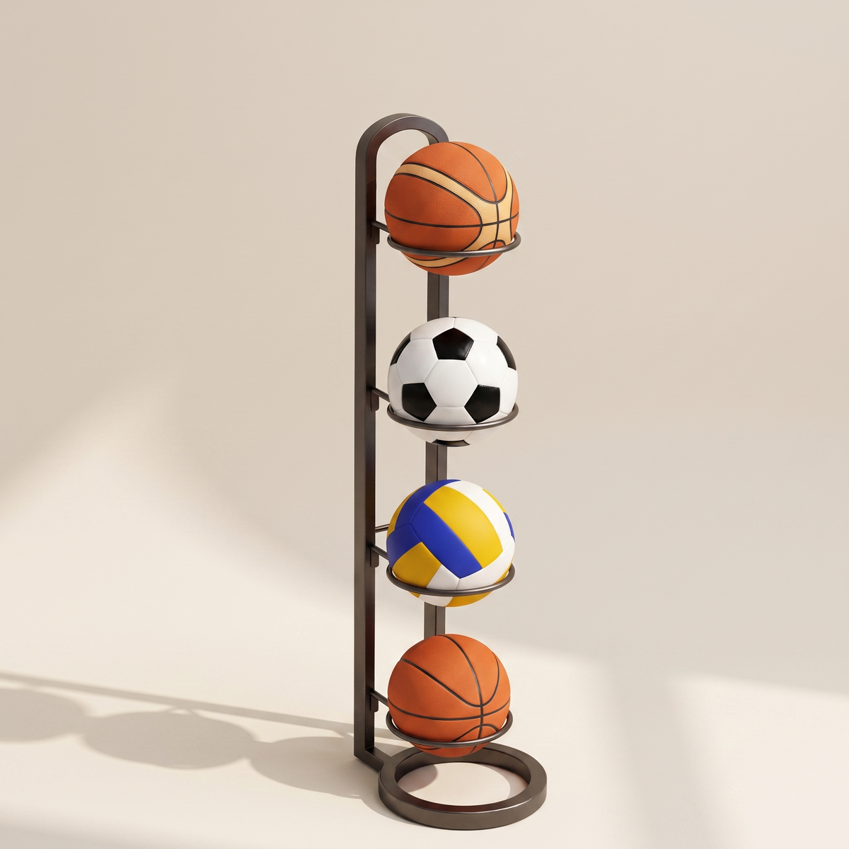 Metal Sports Ball Storage Rack hero image