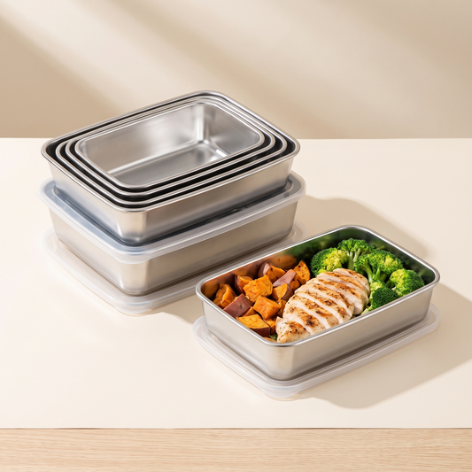 Stainless Steel Food Container Set hero image