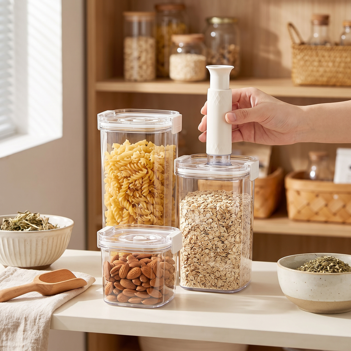 Vacuum Seal Storage Canister in use image